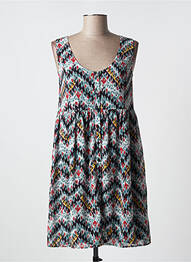 Rochie midi croială fluidă fără mâneci negru LPB femeie