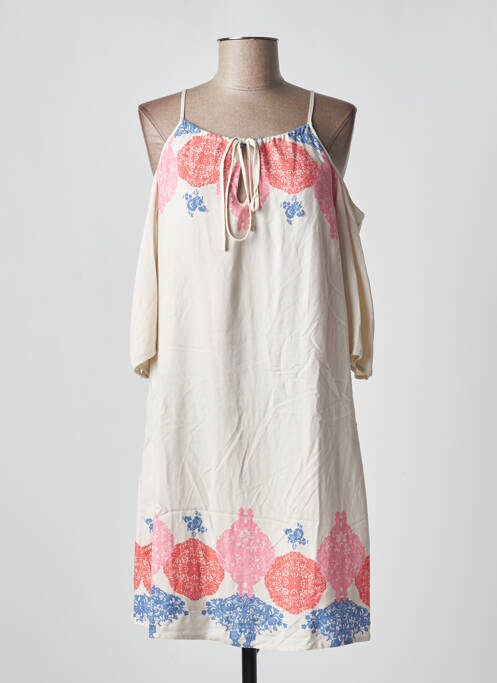 Rochie midi bej VERO MODA femeie