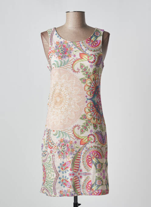 Rochie midi bej DESIGUAL femeie