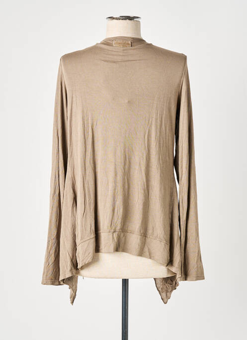 Vestă cu mâneci lungi bej PAKO LITTO femeie