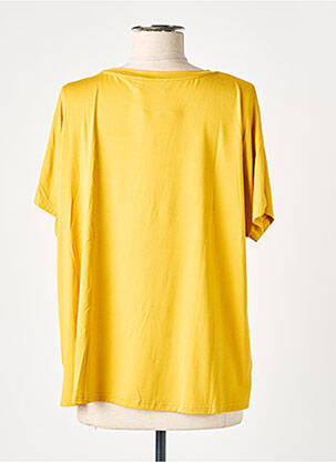 Tricou elasticitate mâneci scurte galben MOLLY BRACKEN femeie