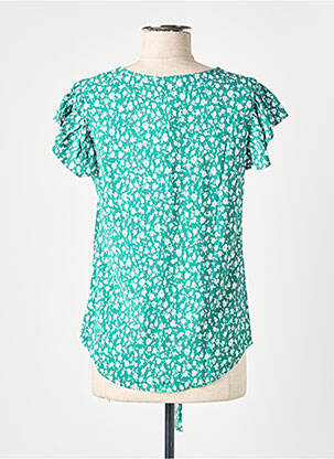 Cămașă imprimeu floral mâneci scurte verde MOLLY BRACKEN femeie