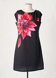 Rochie scurtă fără mâneci fără mâneci negru DESIGUAL femeie