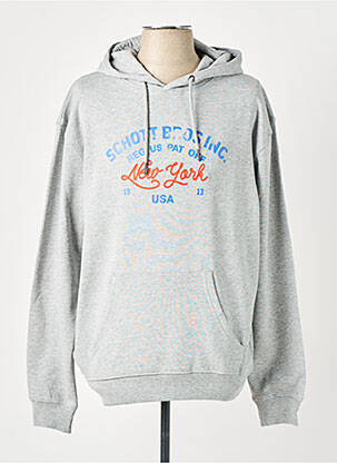 Hanorac cu glugă gri SCHOTT bărbat