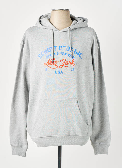 Hanorac cu glugă gri SCHOTT bărbat