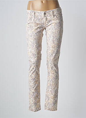 Pantalon slim buzunare bej FREESOUL femeie