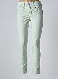 Pantalon slim buzunare verde SALSA femeie