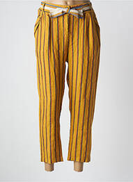 Pantalon 7/8 talie elastică galben PAKO LITTO femme