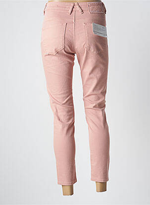 Pantalon 7/8 închidere cu fermoar sub clapetă cu nasturi roz SALSA femeie