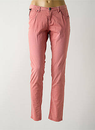 Pantalon slim talie joasă talie joasă roz GARCIA femeie