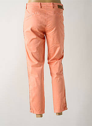 Pantalon chino broderie galoni laterali talie joasă portocalie PAKO LITTO femeie