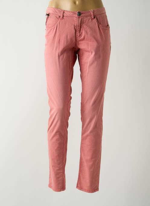 Pantalon slim roz GARCIA femeie