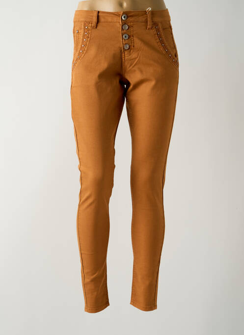 Pantalon slim maro CREAM femeie