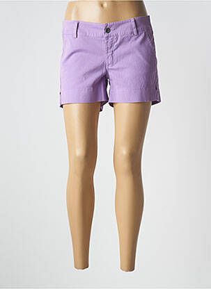 Șort țesătură denim talie joasă violet PAKO LITTO femeie