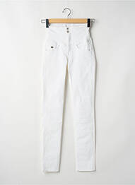 Pantalon slim buzunare alb SALSA femeie