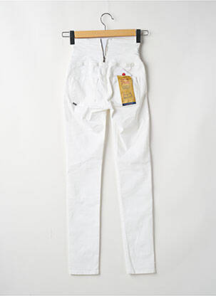 Pantalon slim buzunare alb SALSA femeie