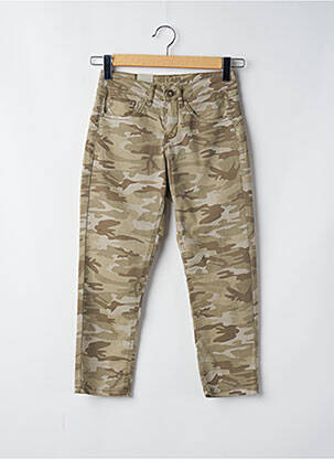 Pantalon trei sferturi buzunare bej CREAM femeie
