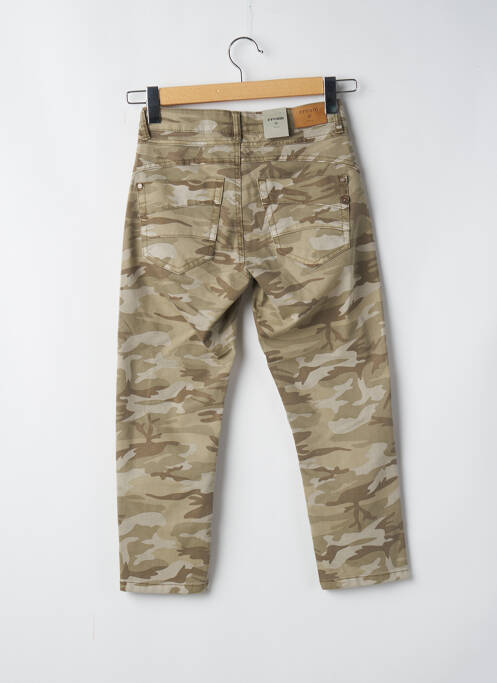 Pantalon trei sferturi buzunare bej CREAM femme