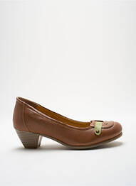 Pantofi cu toc cubanez toc de 4 la 6 cm maro STRESSLESS femme