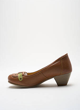 Pantofi cu toc cubanez toc de 4 la 6 cm maro STRESSLESS femeie
