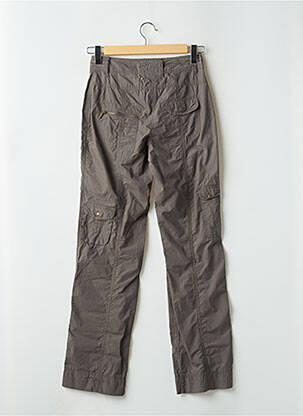 Pantalon drept țesătură poplin mărime normală verde FLEUR DE SEL femeie