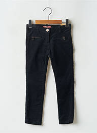 Pantalon slim țesătură catifea mărime reglabilă negru SCOTCH & SODA fille