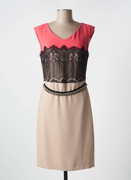 Rochie midi bej LINEA RAFFAELLI femeie