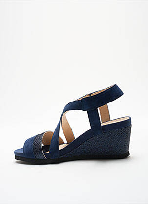 Sandale/pantofi decupați toc platformă toc de 4 la 6 cm albastru SWEET femeie