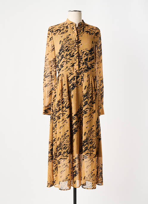 Rochie midi bej CALVIN KLEIN femeie