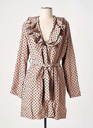 Palton lung maro LUCY PARIS femeie