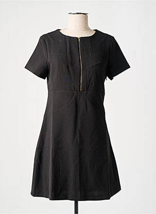 Rochie midi mâneci scurte mâneci scurte negru LUCY & CO femeie