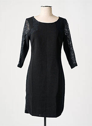Rochie midi mâneci 3/4 mâneci 3/4 negru LUCY & CO femeie
