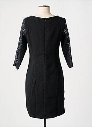 Rochie midi mâneci 3/4 mâneci 3/4 negru LUCY & CO femeie