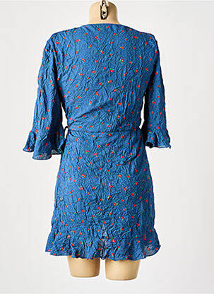 Salopetă scurtă croială cambrată mâneci 3/4 albastru PEPE JEANS fată