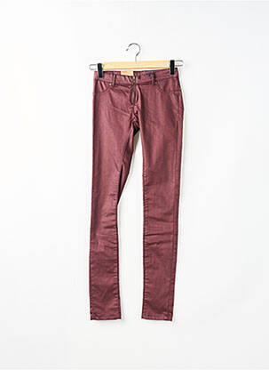Pantalon slim talie joasă talie joasă roșu FIVEUNITS femeie