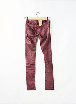 Pantalon slim talie joasă talie joasă roșu FIVEUNITS femeie