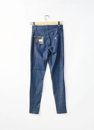 Blugi skinny țesătură brută talie înaltă albastru GUESS femeie