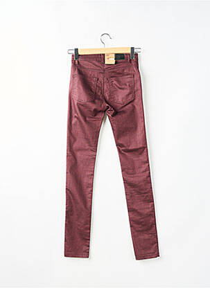 Pantalon slim talie înaltă talie înaltă roșu FIVEUNITS femeie
