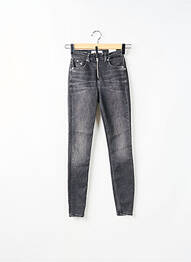 Blugi skinny talie înaltă talie înaltă gri GUESS femeie