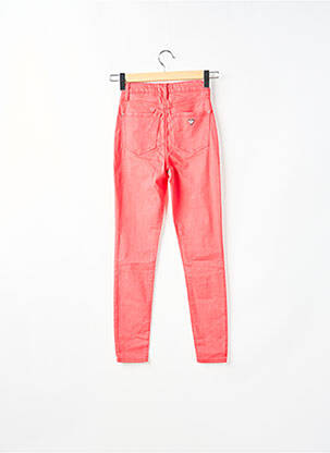 Blugi skinny talie înaltă talie înaltă roz GUESS femeie
