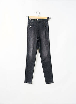 Blugi skinny talie înaltă talie înaltă negru GUESS femeie