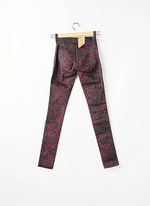 Pantalon slim talie înaltă talie înaltă roșu FIVEUNITS femeie