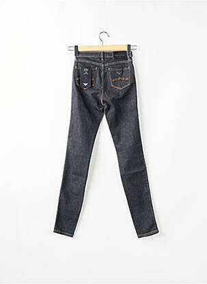 Blugi skinny țesătură brută talie înaltă albastru EMPORIO ARMANI femeie