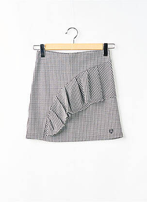 Fustă scurtă talie elastică negru PEPE JEANS fată