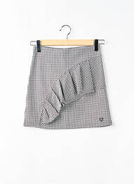 Fustă scurtă talie elastică negru PEPE JEANS fată