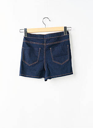 Șort țesătură denim talie înaltă albastru DENIM CO femeie