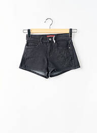 Șort țesătură denim talie înaltă negru GUESS femeie