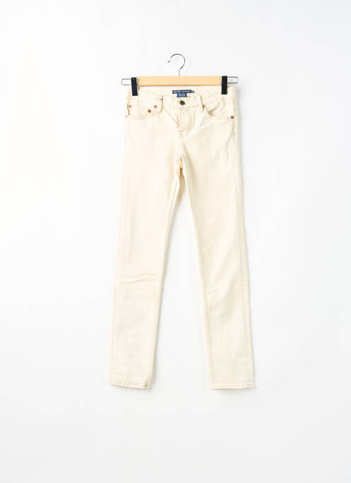 Blugi cu croială slim bej RALPH LAUREN femeie