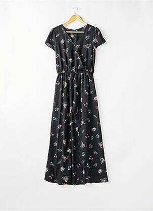 Rochie lungă mâneci scurte mâneci scurte negru PEPE JEANS fată