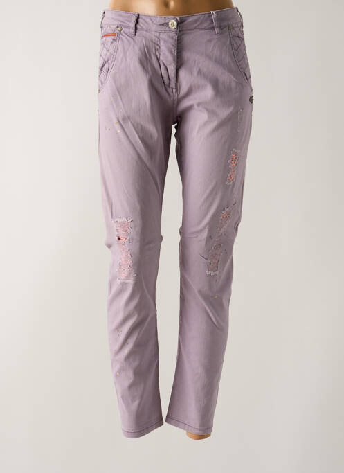 Pantalon slim violet MAISON SCOTCH femeie